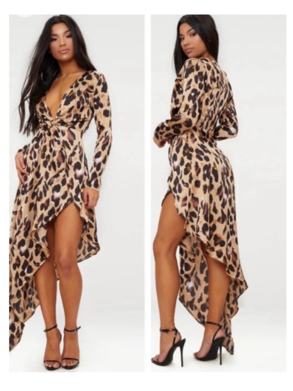 Leopard Asymmetrical Dress (Size 8)